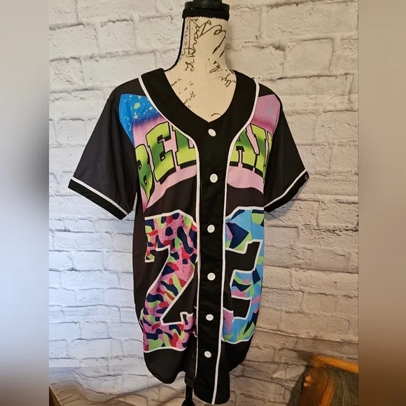 Black Multicolor Kids Jersey Mr. Bao XL - Picture 4 of 12